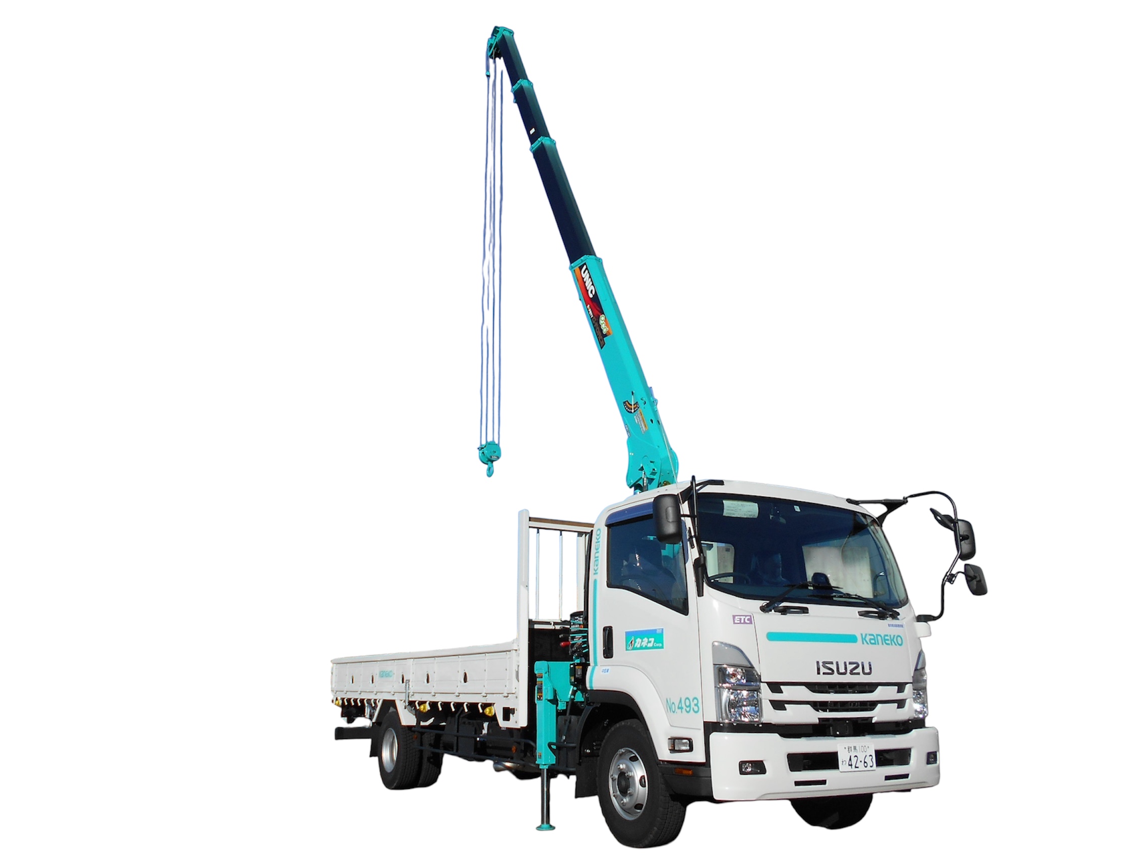 4tクレーン付きトラック_